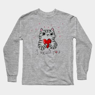 I Meaw You Long Sleeve T-Shirt